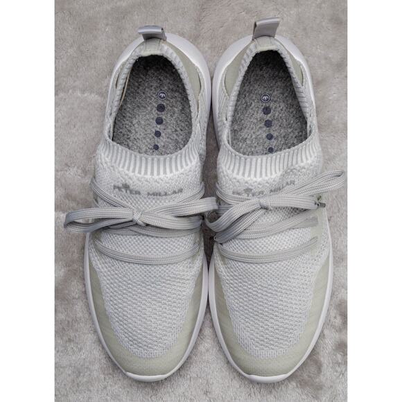 Peter Millar Hyperlite Glide Off White Gray Knit Sneakers Womens Size 7.5 - Picture 8 of 16